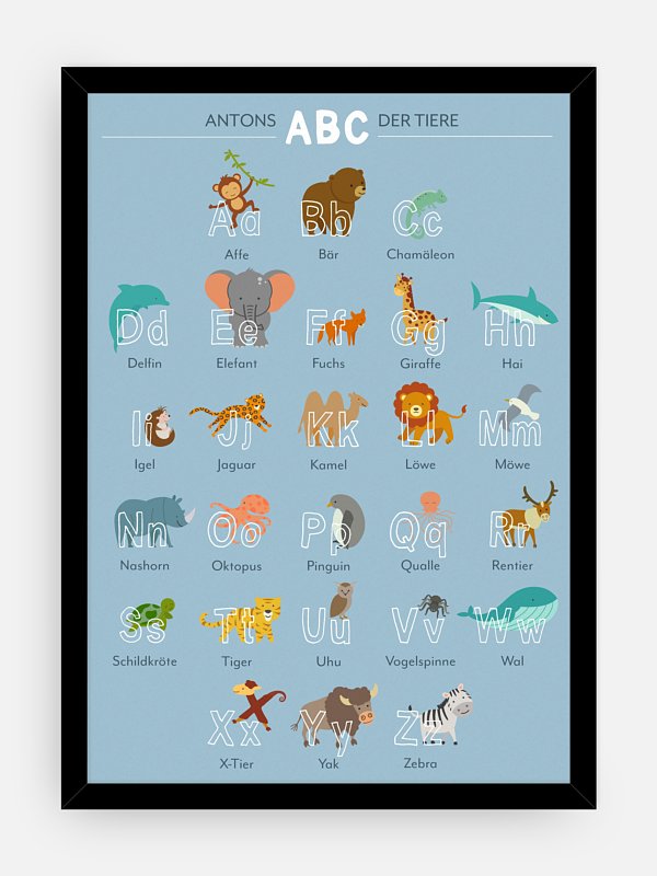 Poster Das ABC der Tiere