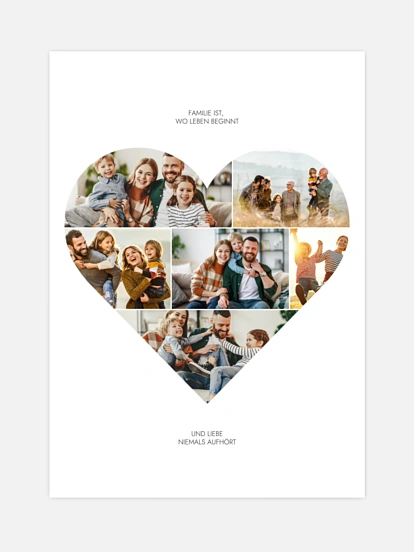 Poster Muttertag Im Herzen