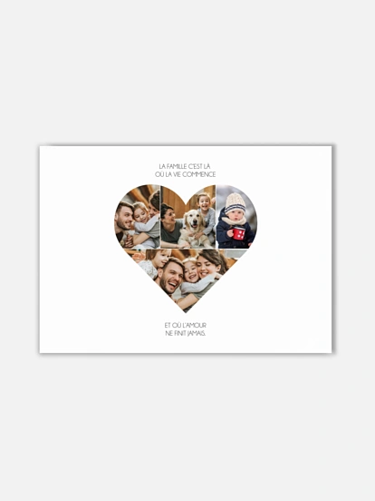 Affiche Coeur en photos