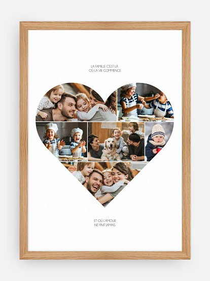 Affiche Coeur en photos