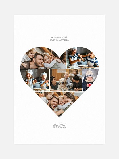 Affiche Coeur en photos
