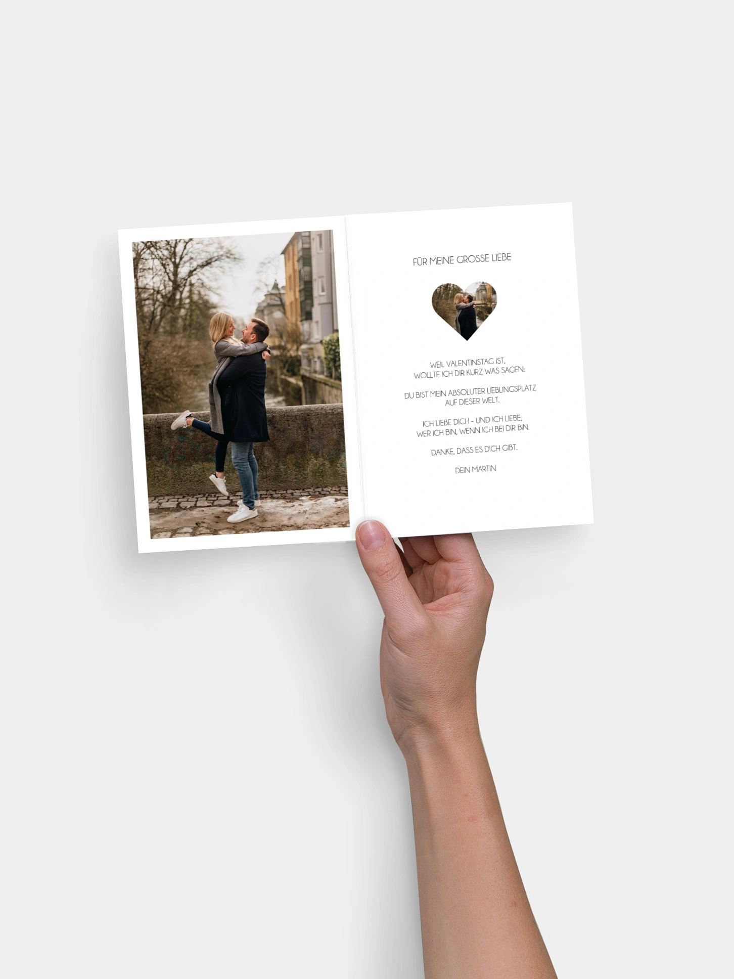 Karte zum Valentinstag Im Herzen