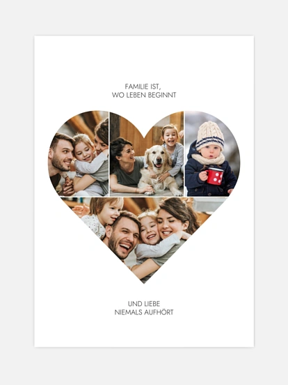 Poster Vatertag Im Herzen