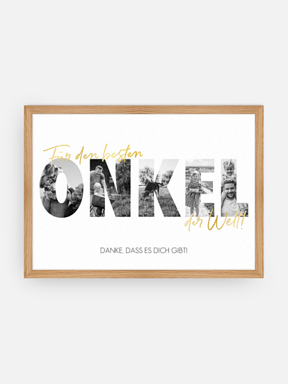 Poster Bilder für meinen Onkel