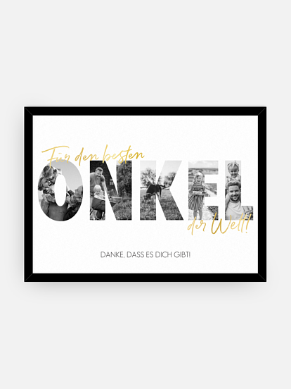 Poster Bilder für meinen Onkel