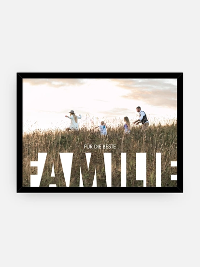 Poster Familienbild