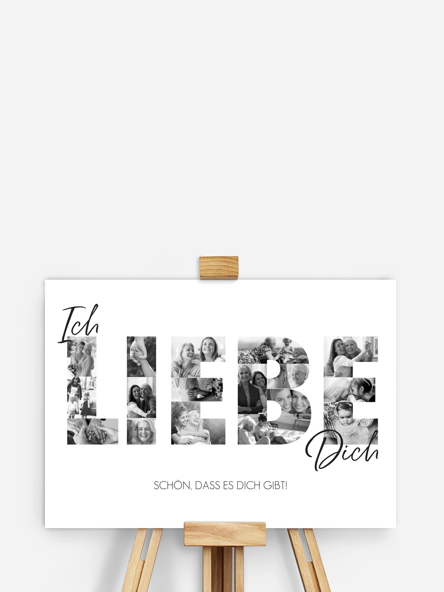 Poster Muttertag Ich Liebe Dich