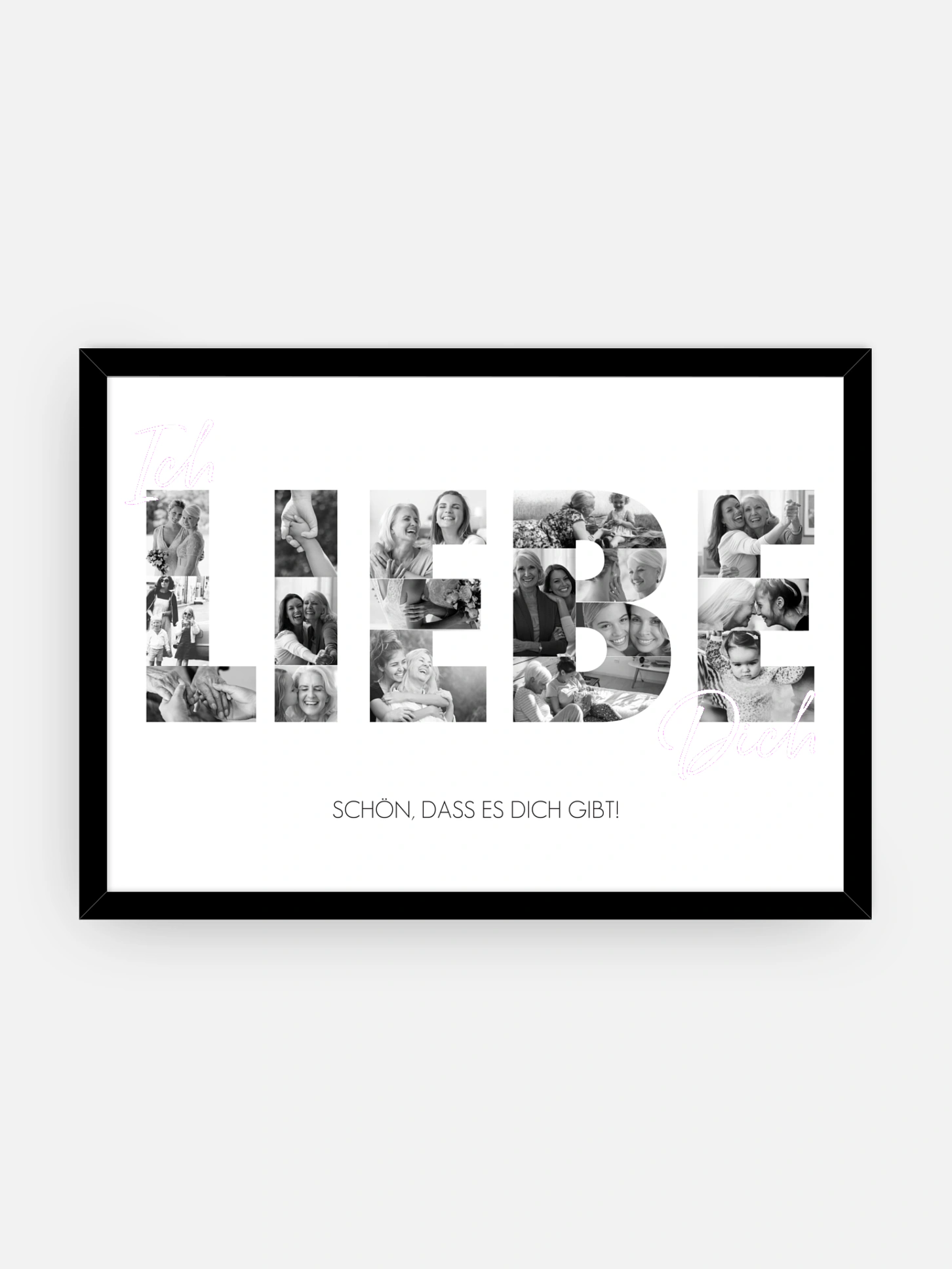 Poster Muttertag Ich Liebe Dich