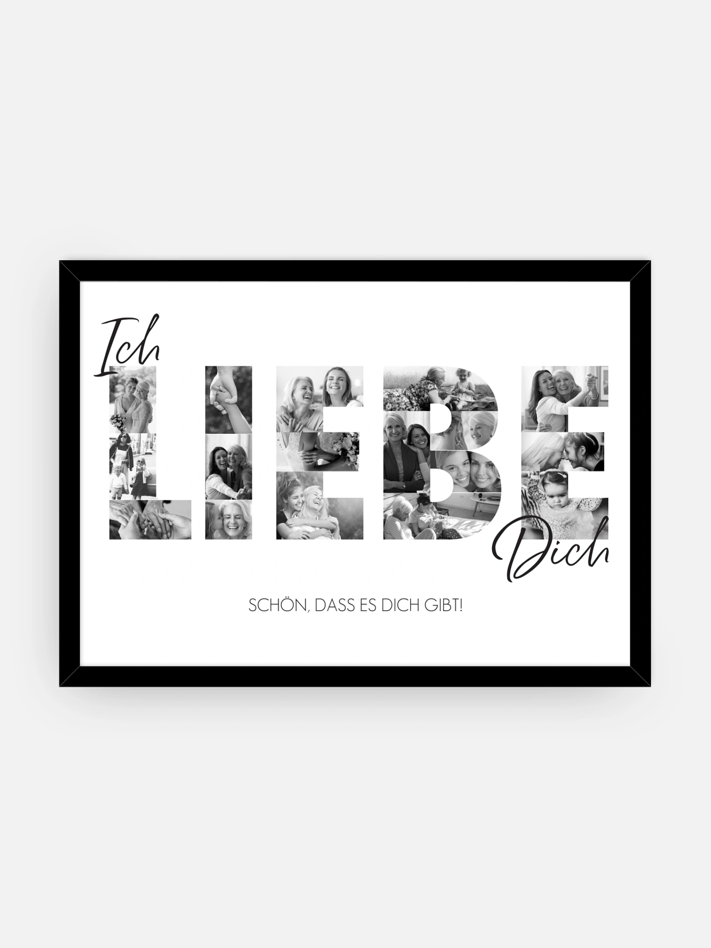 Poster Muttertag Ich Liebe Dich