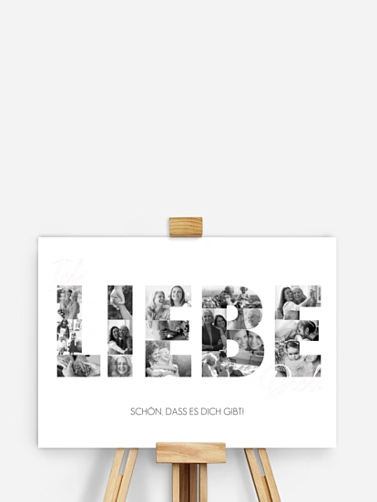 Poster Muttertag Ich Liebe Dich