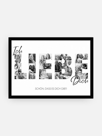 Wandbild Muttertag Ich Liebe Dich