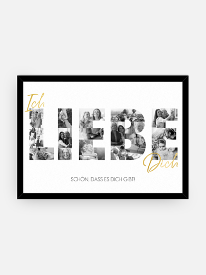 Wandbild Muttertag Ich Liebe Dich