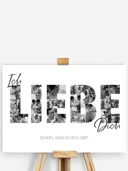 Poster Valentinstag Ich Liebe Dich