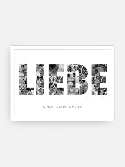Poster Valentinstag Ich Liebe Dich
