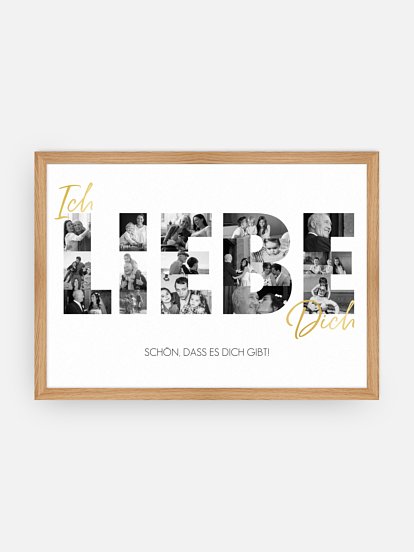 Poster Vatertag Ich Liebe Dich