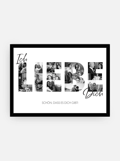 Poster Vatertag Ich Liebe Dich
