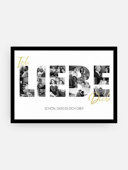 Poster Vatertag Ich Liebe Dich
