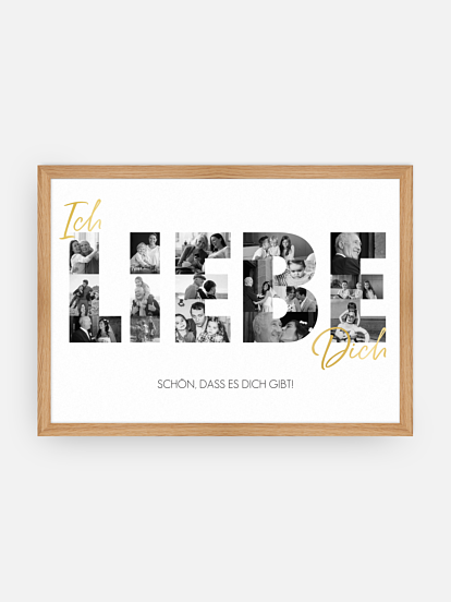 Poster Vatertag Ich Liebe Dich
