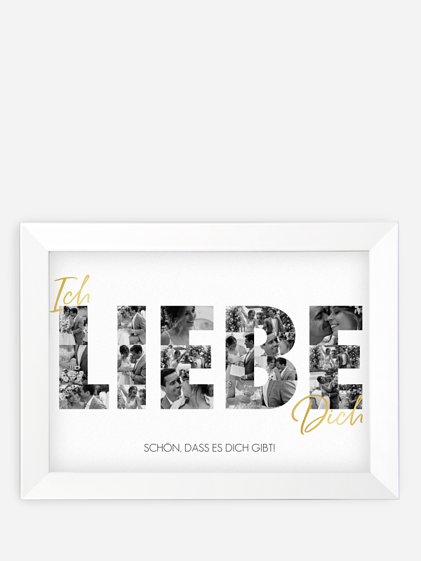 Wandbild Ich Liebe Dich