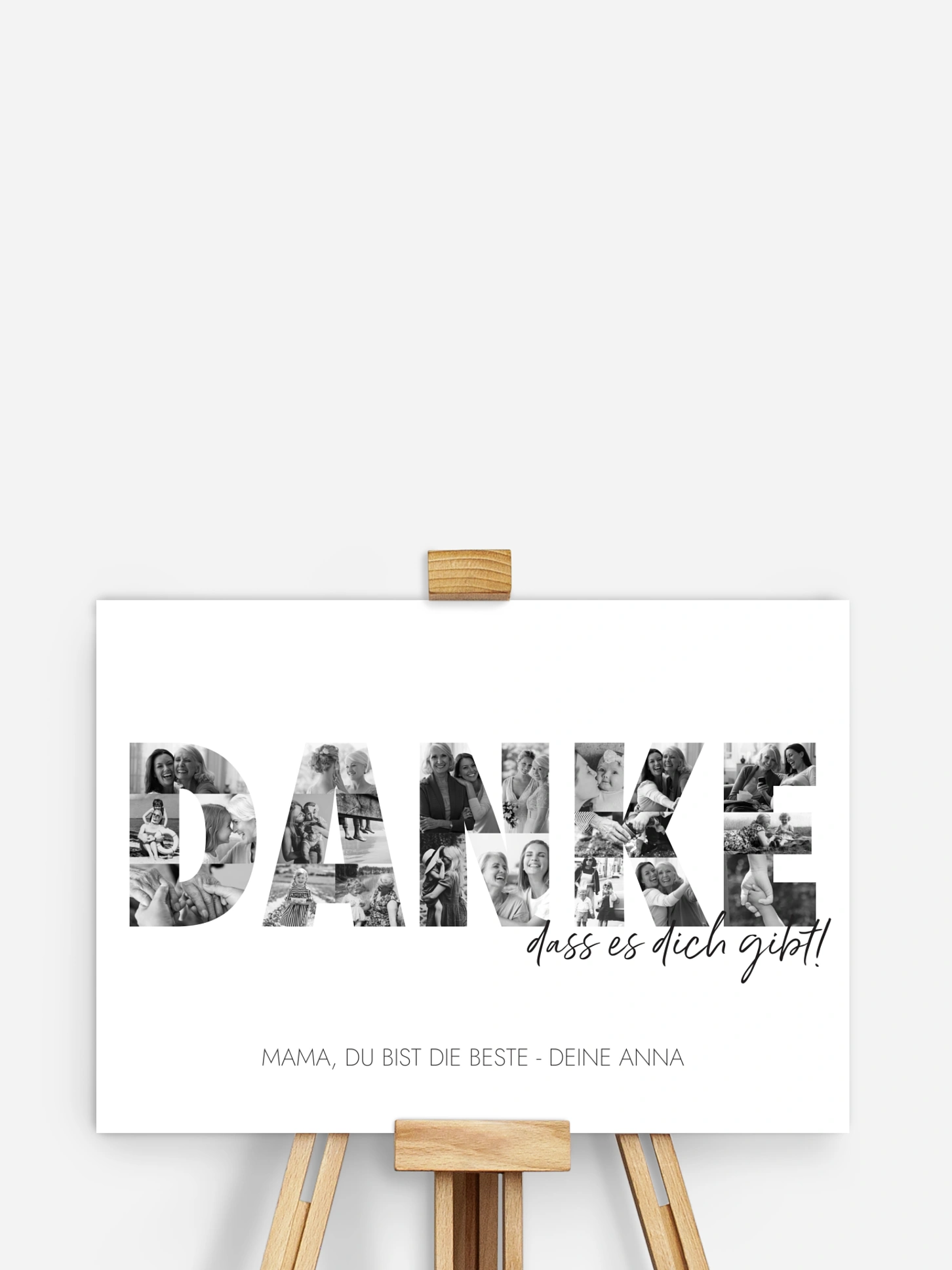 Poster Muttertag Danke in Bildern