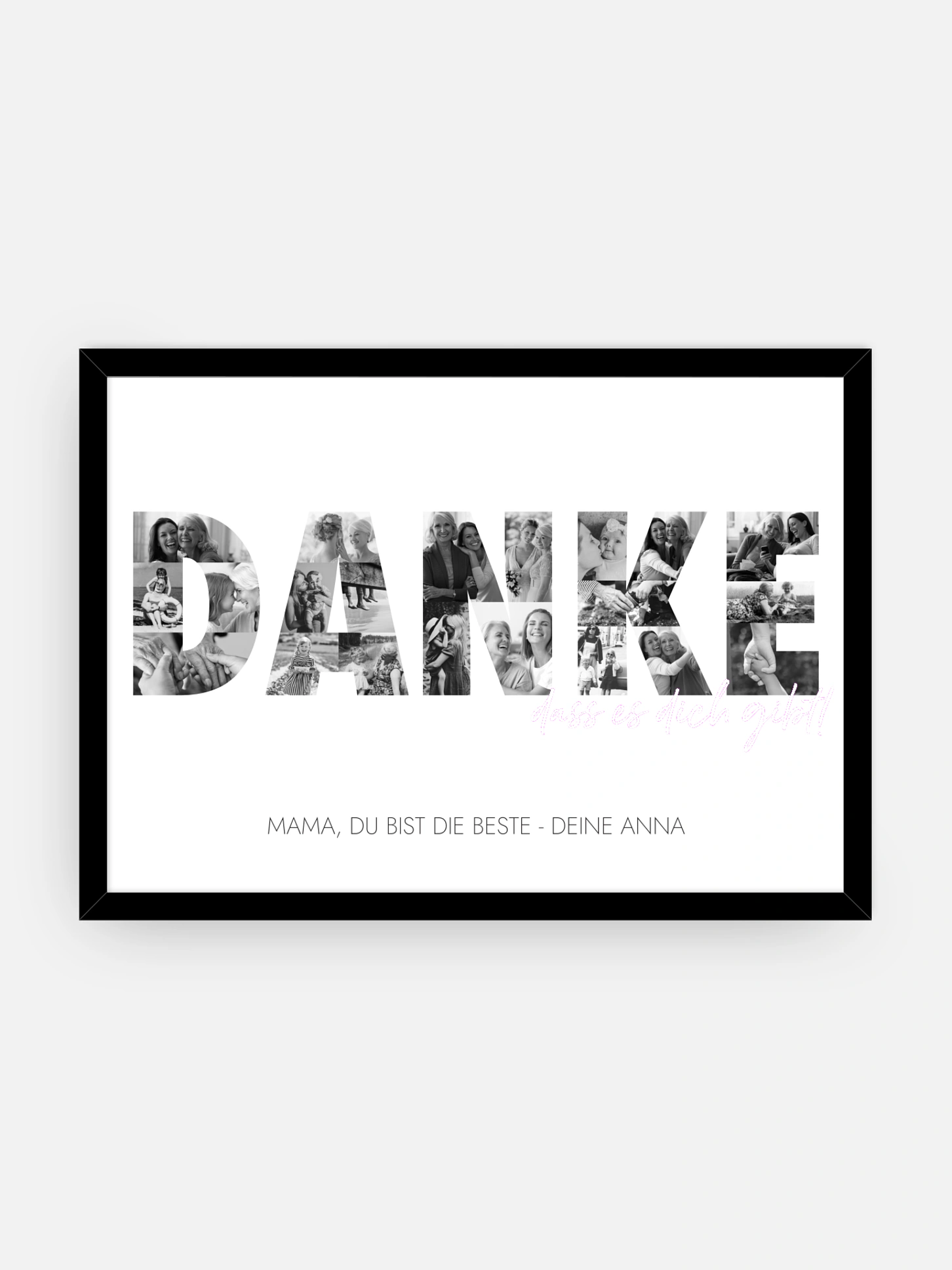 Poster Muttertag Danke in Bildern