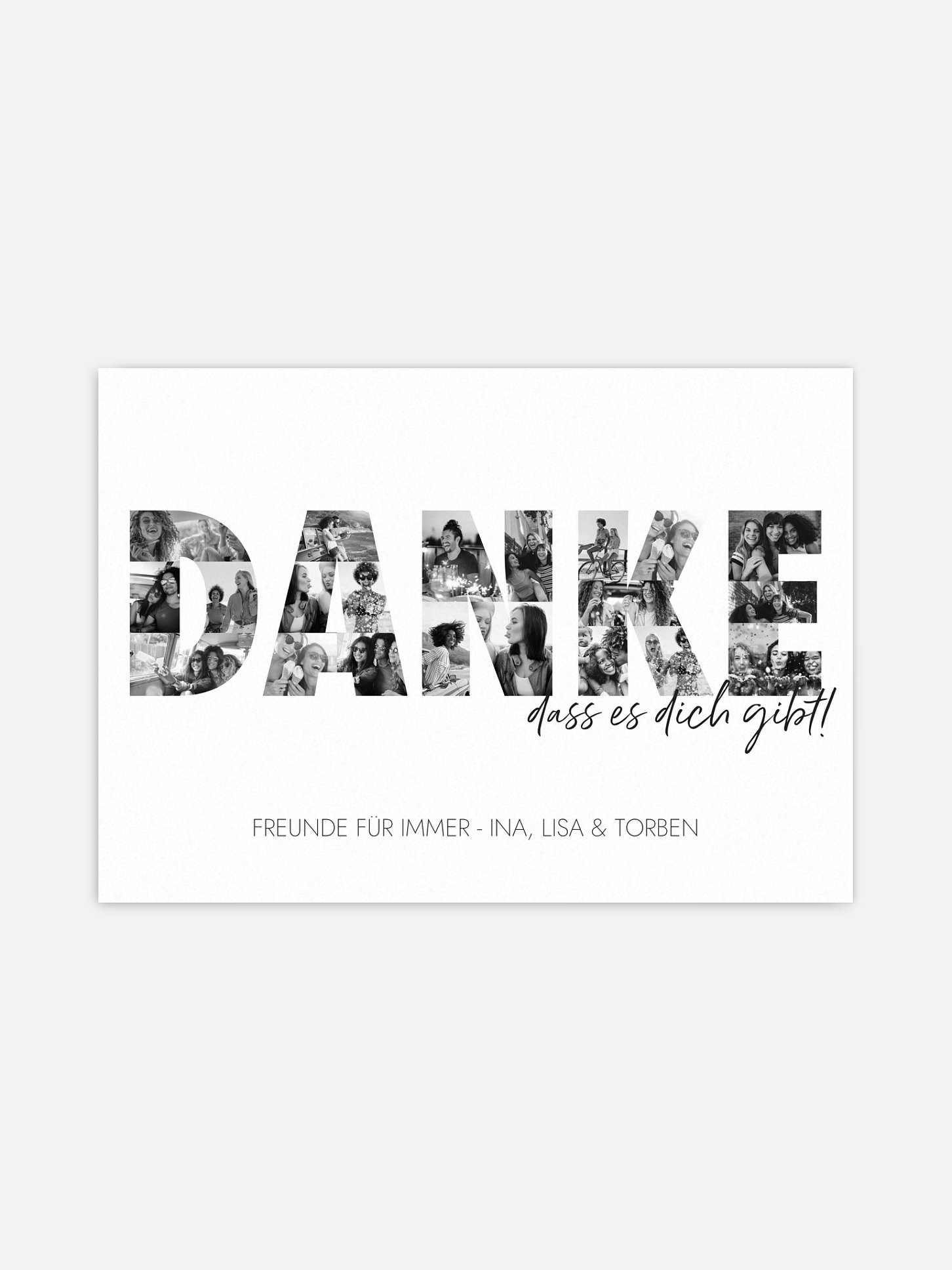 Poster Danke in Bildern