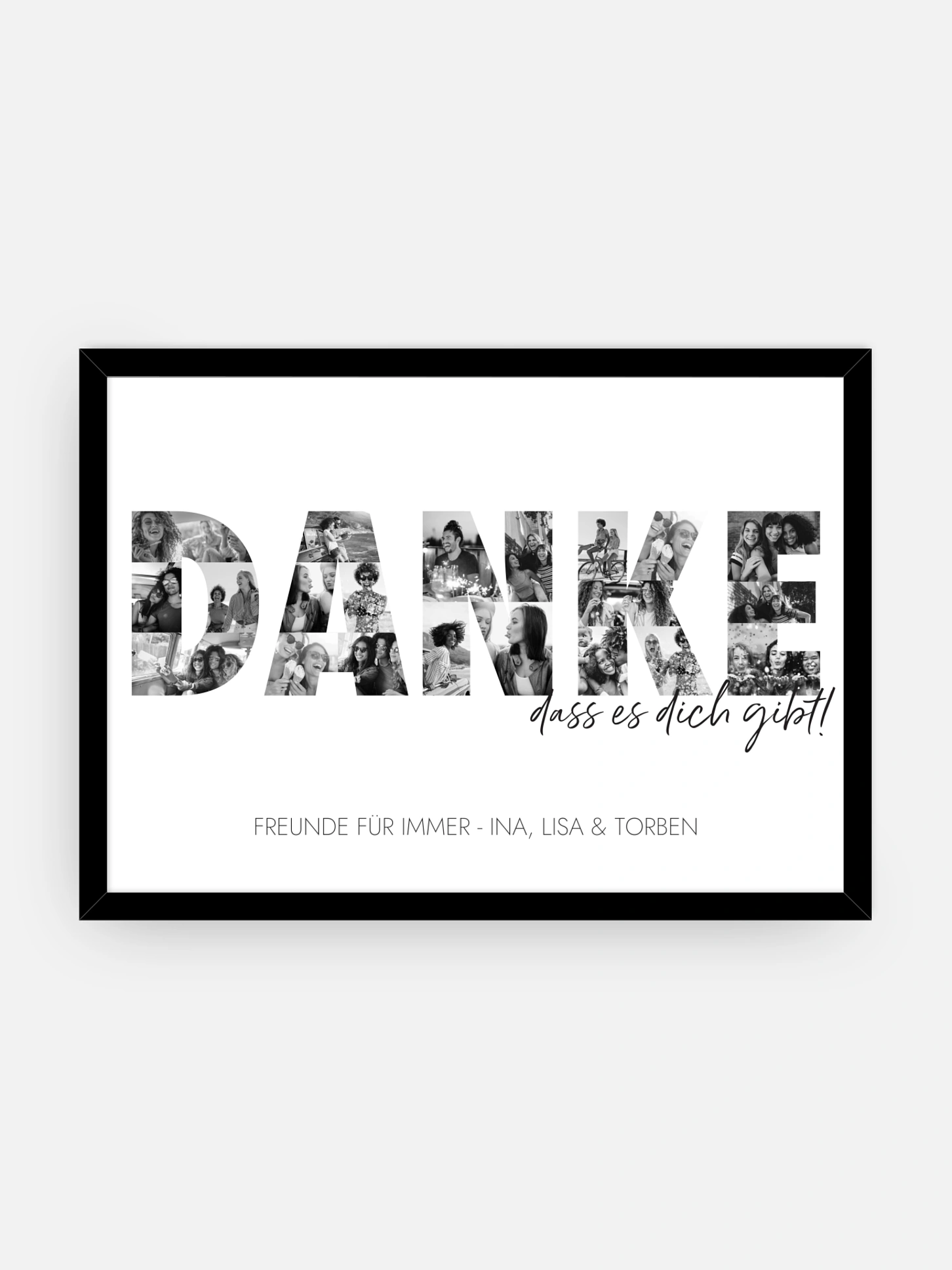Poster Danke in Bildern