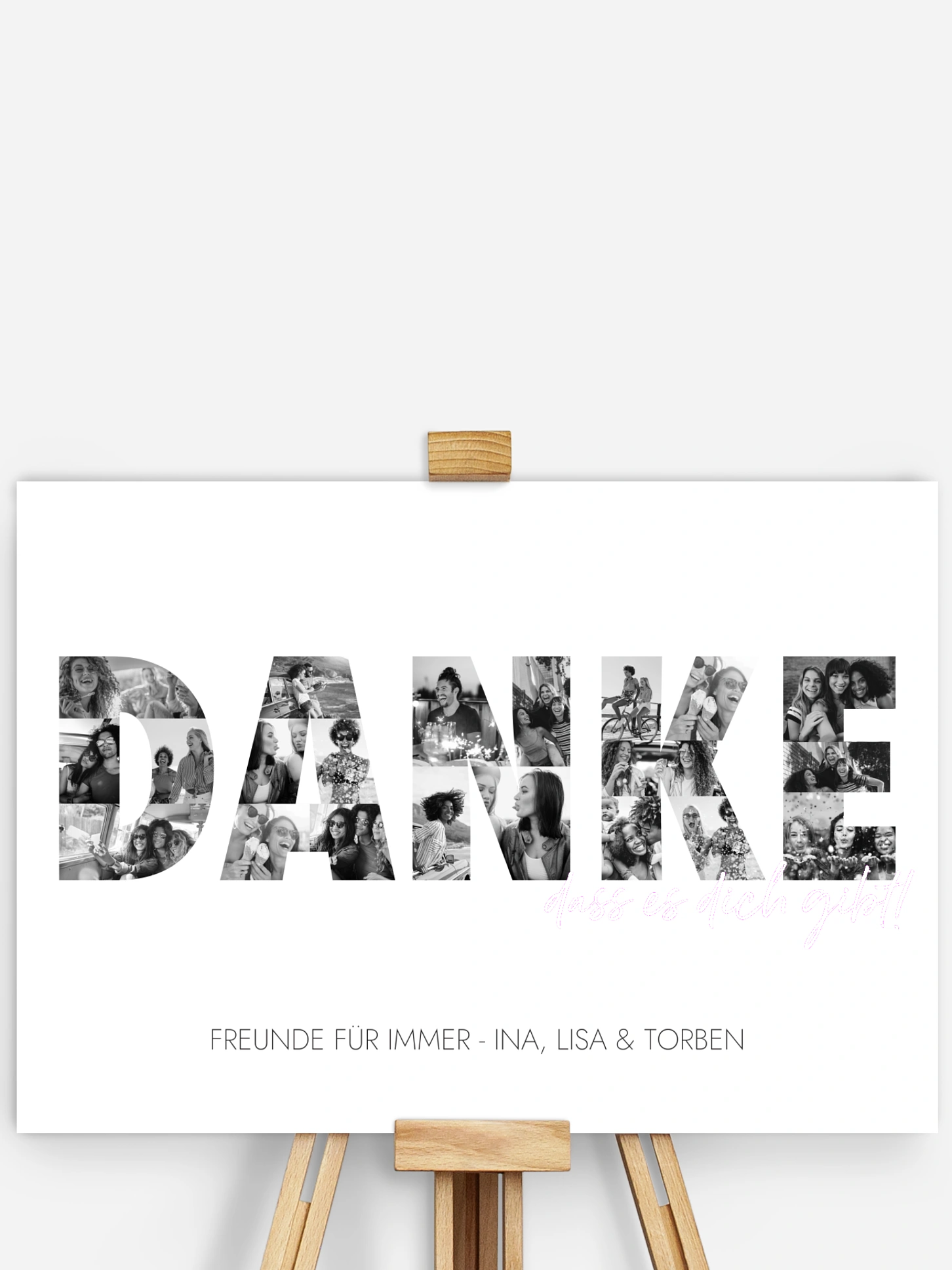 Poster Danke in Bildern