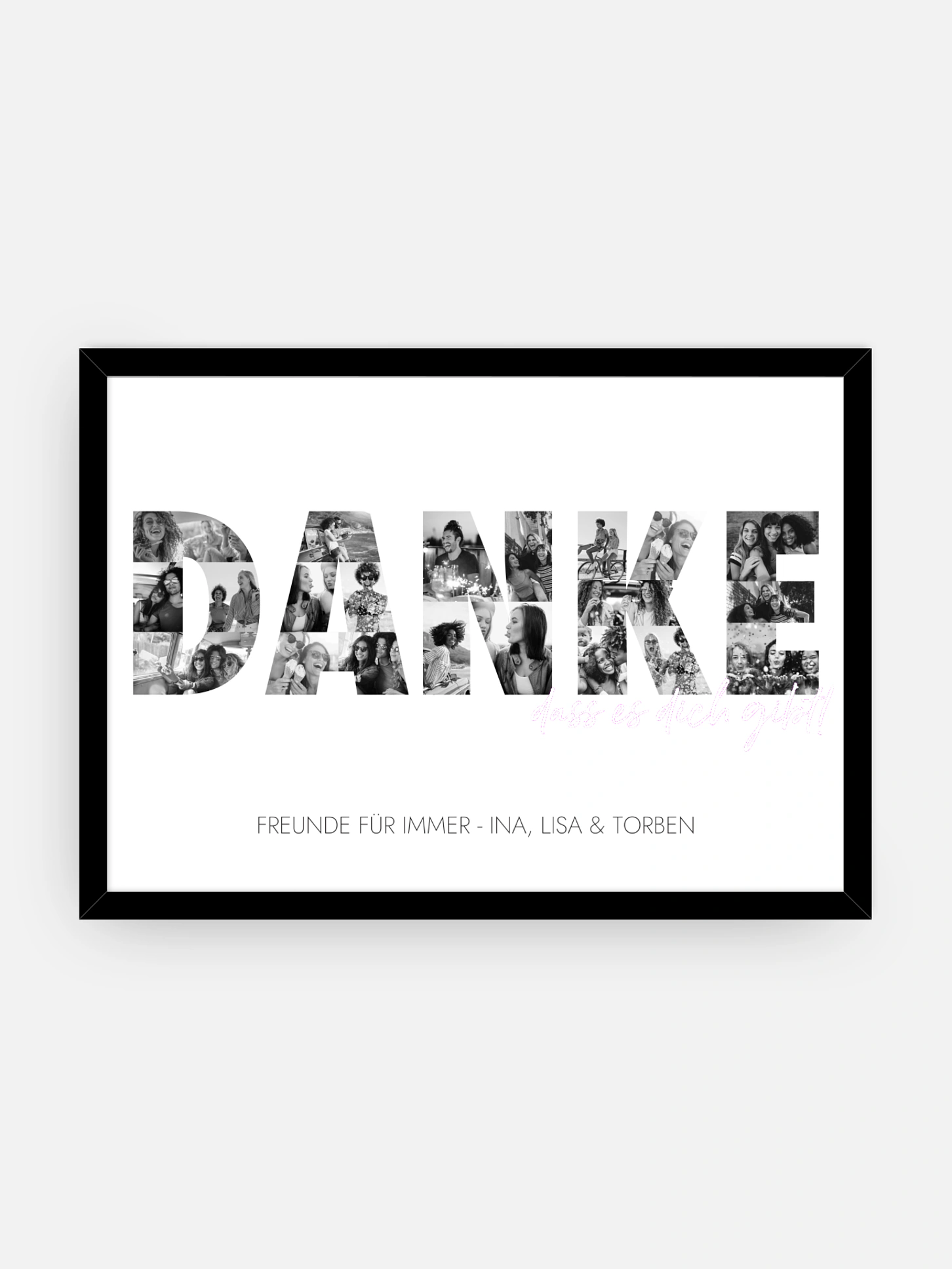 Poster Danke in Bildern