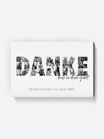 Poster Danke in Bildern