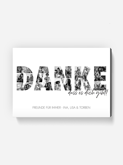 Poster Danke in Bildern