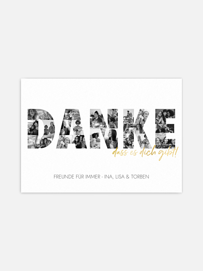 Poster Danke in Bildern