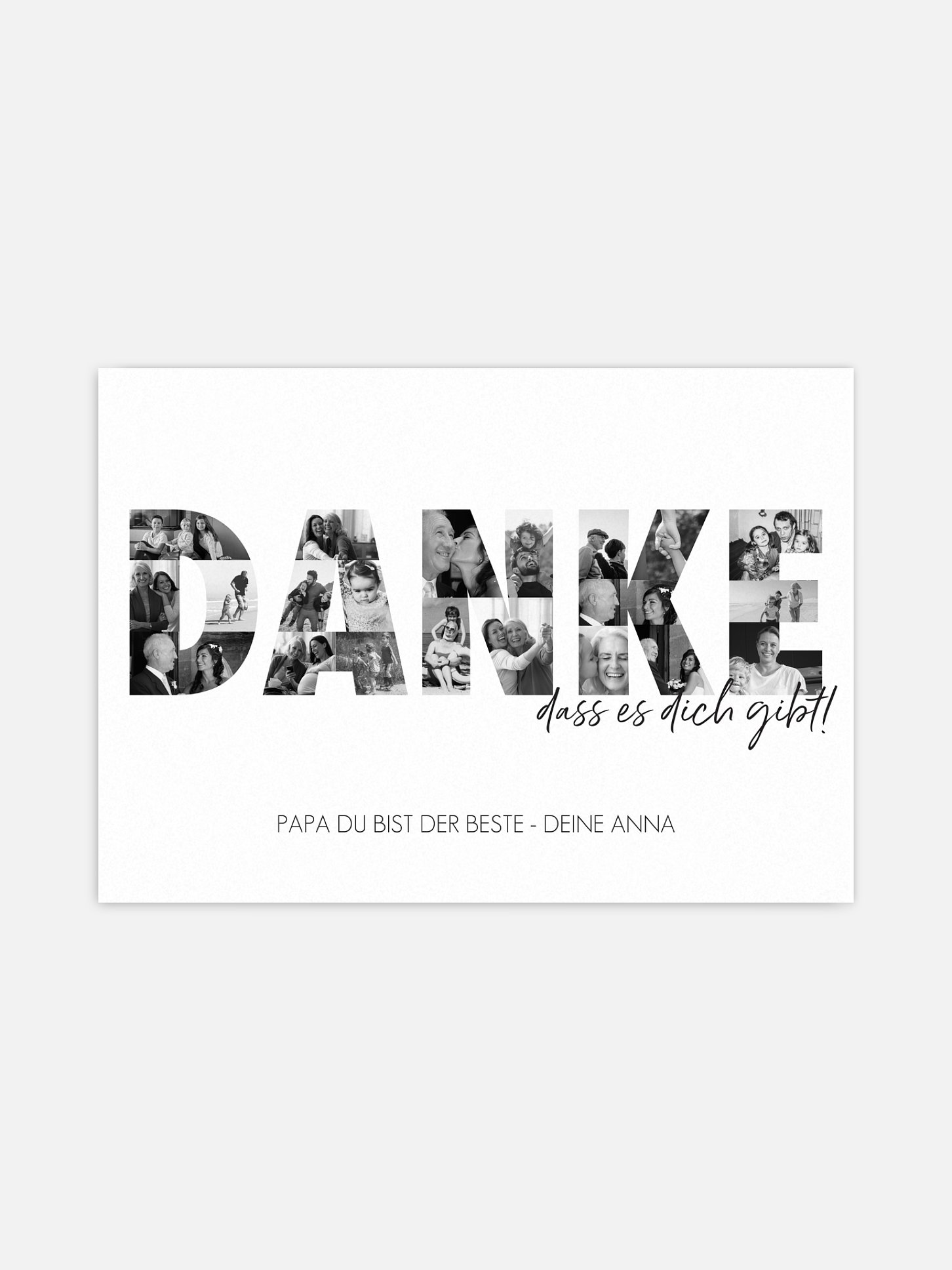 Poster Vatertag Danke in Bildern