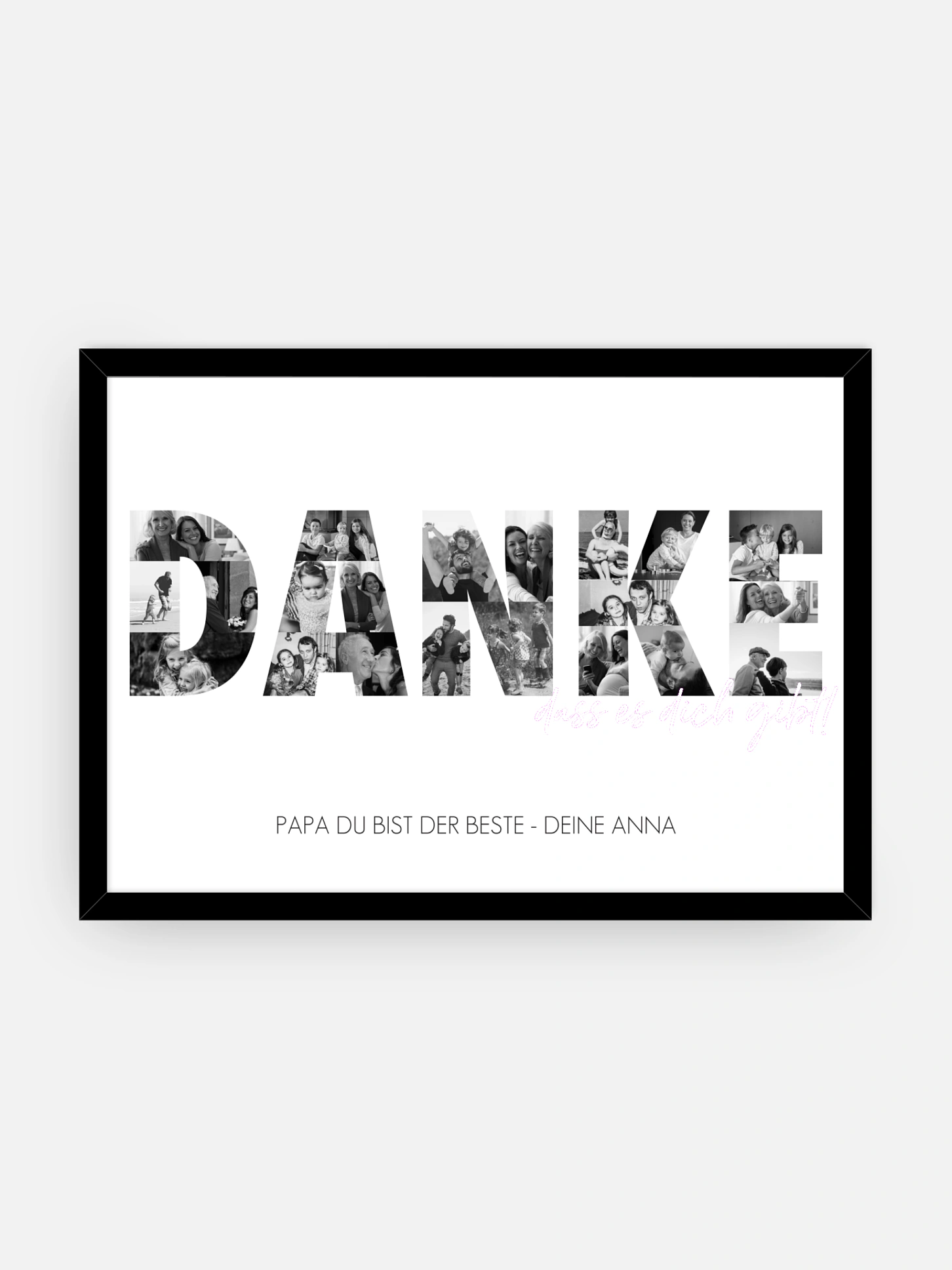 Poster Vatertag Danke in Bildern
