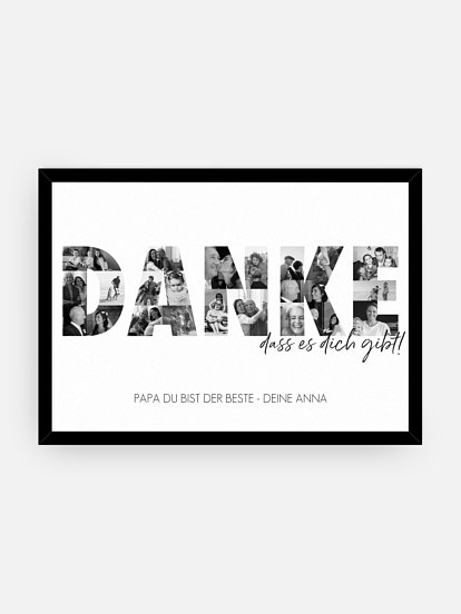 Poster Vatertag Danke in Bildern