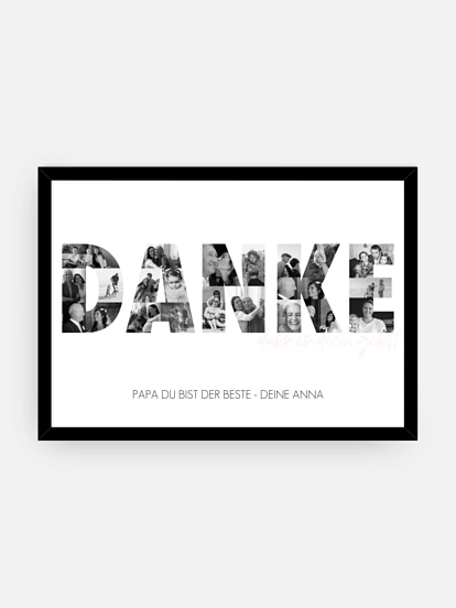 Poster Vatertag Danke in Bildern