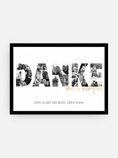 Poster Vatertag Danke in Bildern