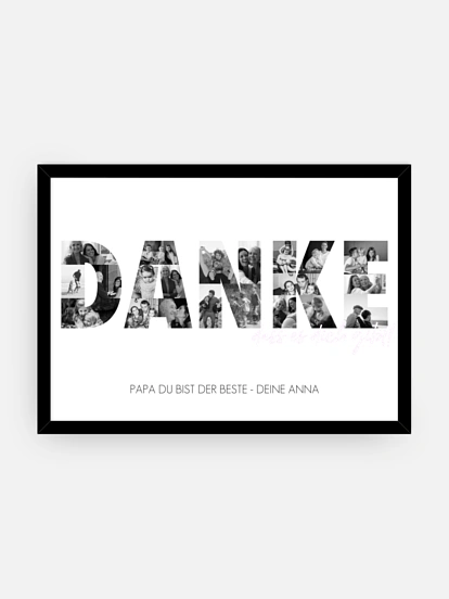 Poster Vatertag Danke in Bildern