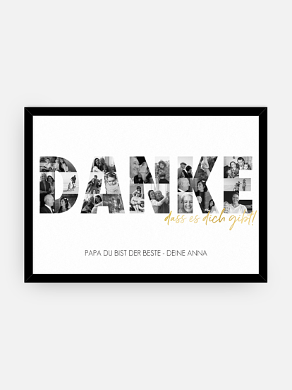 Poster Vatertag Danke in Bildern