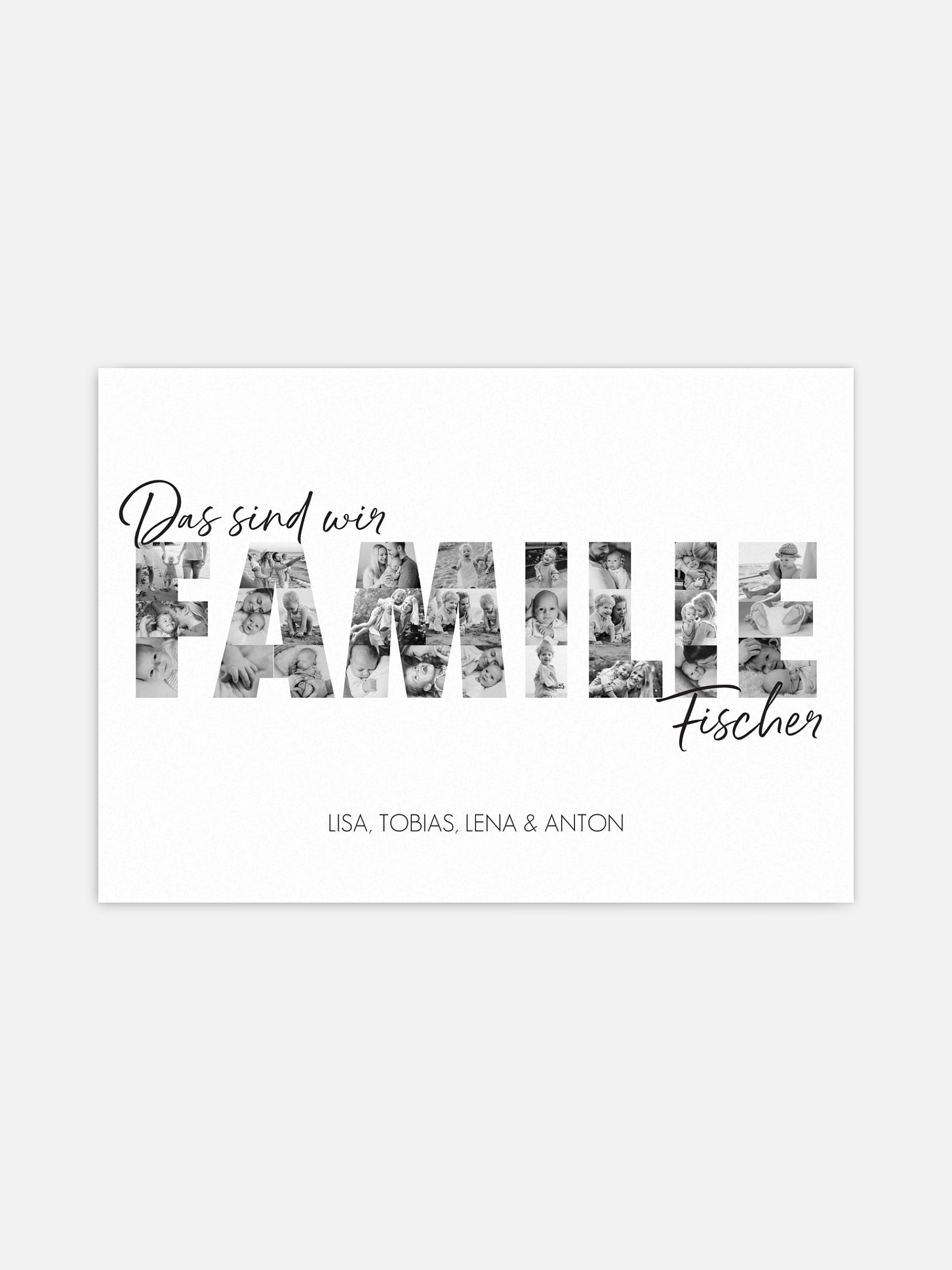 Poster Muttertag Family