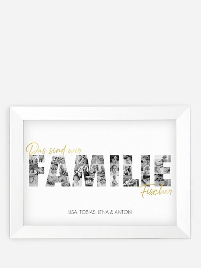 Wandbild Ostern Family