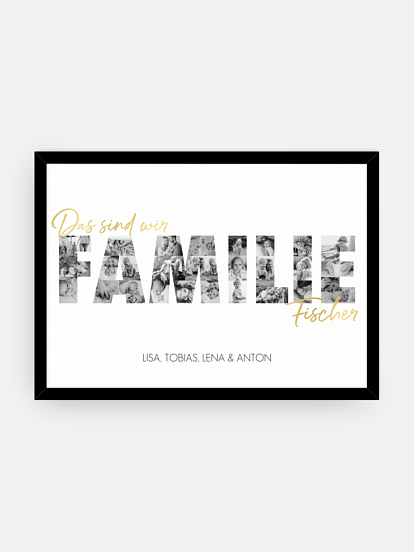 Poster Vatertag Family