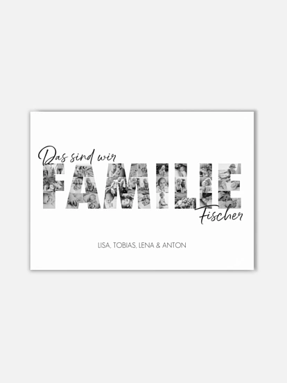 Wandbilder Vatertag Family