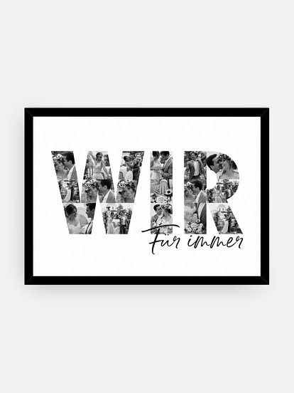 Poster Valentinstag Wir für Immer