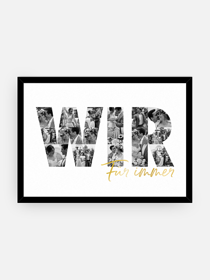 Poster Valentinstag Wir für Immer