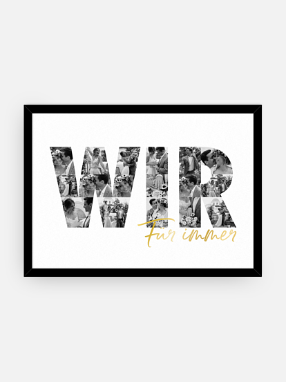 Poster Valentinstag Wir für Immer