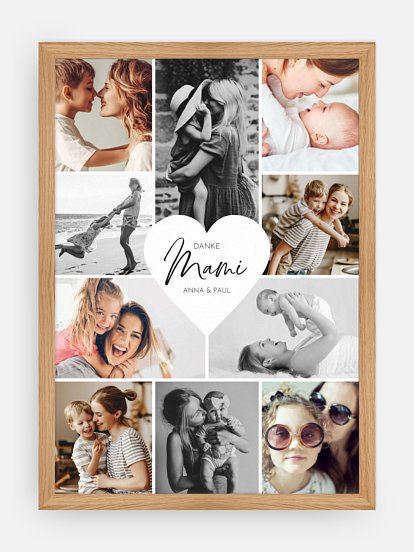 Poster Muttertag Herzergreifend