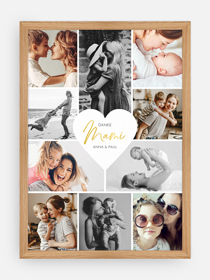 Poster Muttertag Herzergreifend