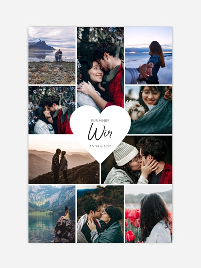 Poster Valentinstag Herzergreifend