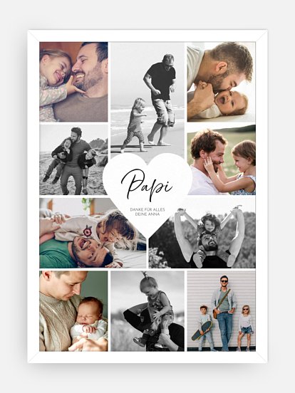 Poster Vatertag Herzergreifend